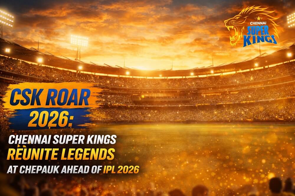 CSK Roar 2026: Chennai Super Kings Reunite Legends at Chepauk Ahead of IPL 2026