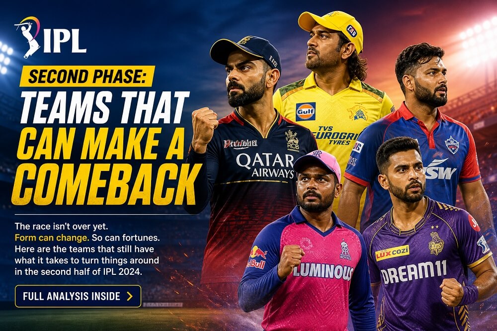 IPL Second Phase: Teams That Can Make a Comeback